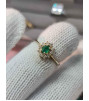 9ct Gold Diamond & Emerald Ring